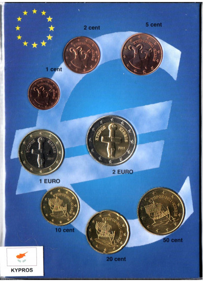 CIPRO Serie completa 8 monete con date miste